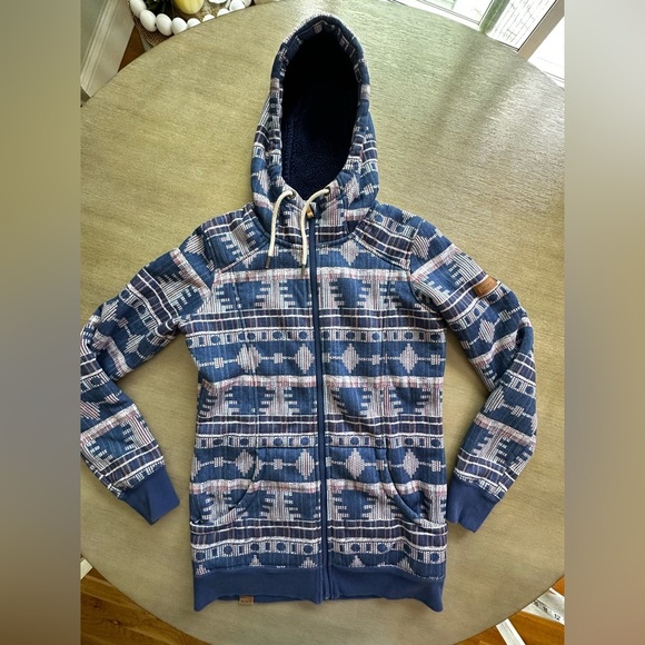 Roxy SNOW Junior's Frost Printed Fleece Jacket - medium - Picture 3 of 10